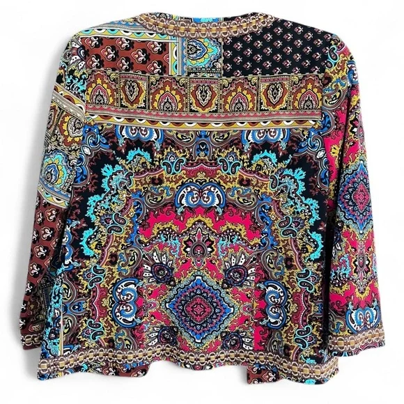 EUC Muse by Boston Proper Boho Maximalist Blazed size 4 - Picture 3 of 14